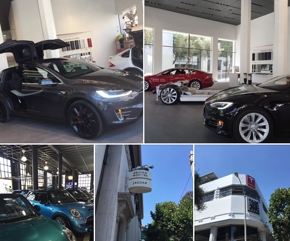 Tesla Showroom in SF